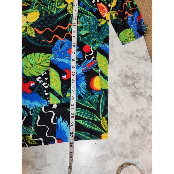 Cuddl Duds‎ Womens Multicolor Rainforest Long  Sleeve Open Front Cardigan  Small - Picture 6 of 6